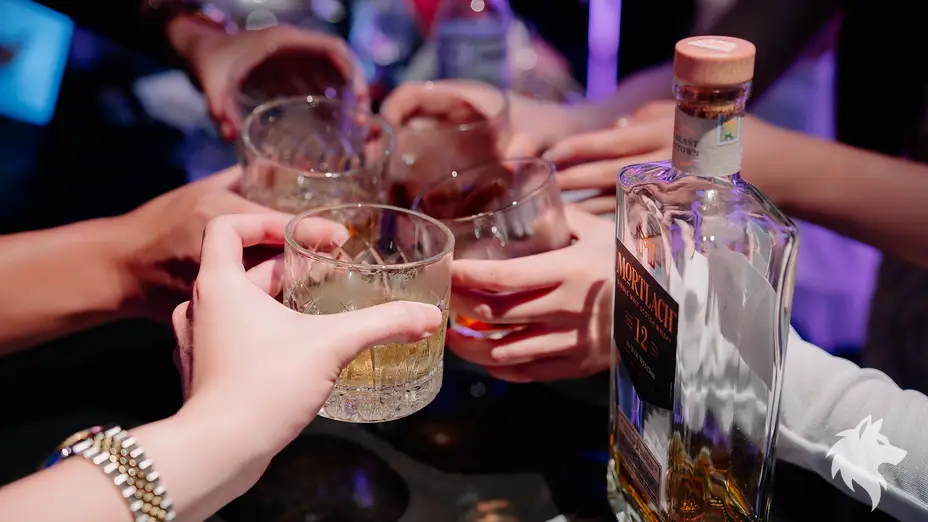 碰杯中的客人