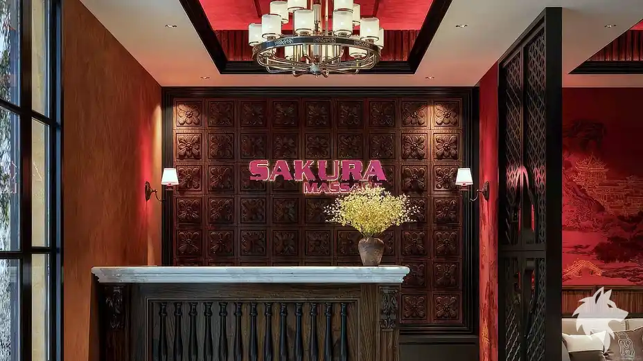 峴港 New Sakura Massage 櫃台