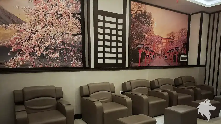 櫻花壁畫等候室